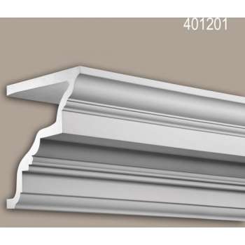 Kroonlijst Profhome 401201 Gevel profiel Sierlijst Lijstwerk neo-classicisme stijl wit 2 m