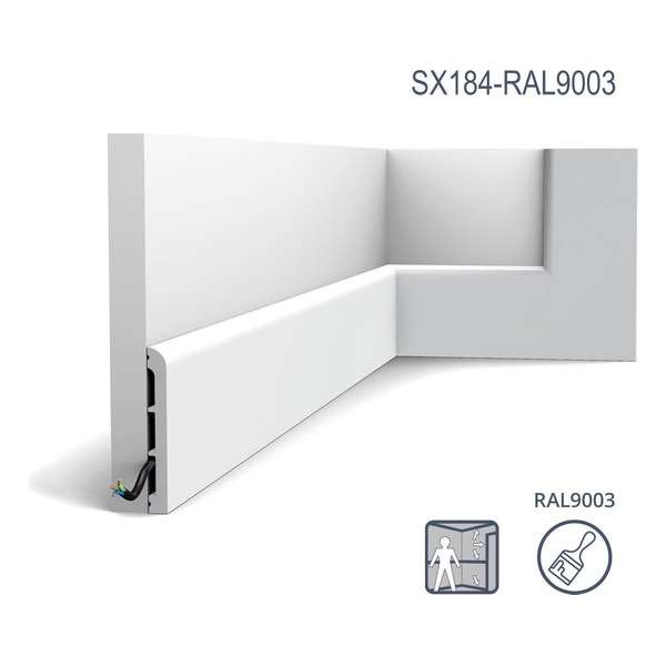 Plint Orac Decor Modern SX184-RAL9003 Plint Orac Decor Modern SX184-RAL9003
