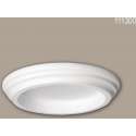 Volle zuilen ring 111300 Profhome Zuil Sierelement Dorische stijl wit