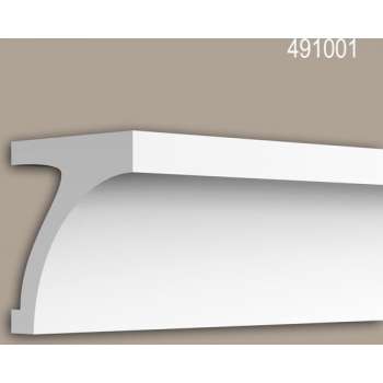 Kroonlijst Profhome 491001 Gevel profiel Sierlijst Lijstwerk neo-classicisme stijl wit 2 m