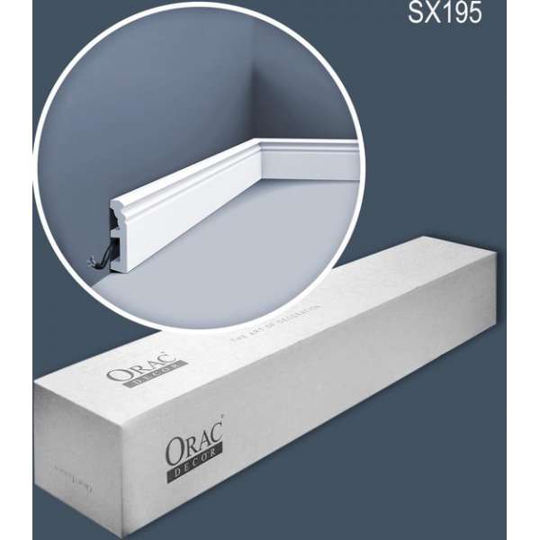 Orac Decor SX195-box LUXXUS HAMBURG1 doos 22 stukken Plint | 44 m Orac Decor SX195-box LUXXUS HAMBURG1 doos 22 stukken Plint | 44 m