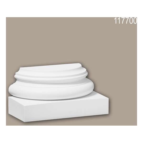 Halve zuilen voetstuk 117700 Profhome Zuil Sierelement tijdeloos klassieke stijl wit Halve zuilen voetstuk 117700 Profhome Zuil Sierelement tijdeloos klassieke stijl wit