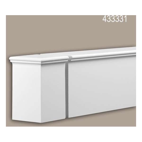 Eindelement Profhome 433331 Gevellijst Sierelement Gevelelement modern design wit Eindelement Profhome 433331 Gevellijst Sierelement Gevelelement modern design wit