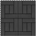22 st Terrastegels 30x30 cm 2 m² HKC zwart