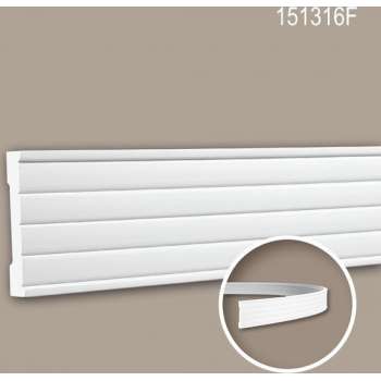 Wandlijst 151316F Profhome Lijstwerk flexibele lijst Sierlijst modern design wit 2 m