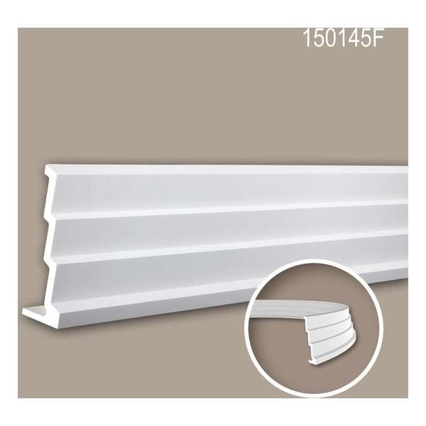 Kroonlijst 150145F Profhome Sierlijst flexibele lijst Lijstwerk modern design wit 2 m Kroonlijst 150145F Profhome Sierlijst flexibele lijst Lijstwerk modern design wit 2 m