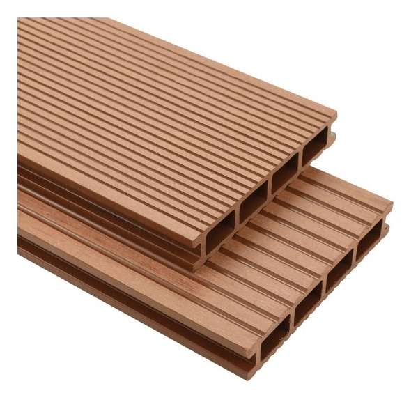 Terrasplanken HKC met accessoires 25 m² 4 m bruin Terrasplanken HKC met accessoires 25 m² 4 m bruin
