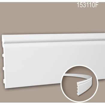 Plint 153110F Profhome Lijstwerk flexibele lijst Sierlijst neo-classicisme stijl wit 2 m