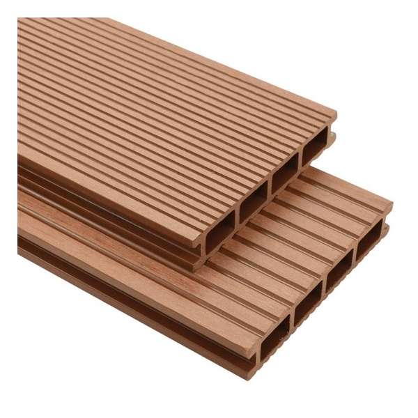 Terrasplanken HKC met accessoires 16 m² 2,2 m bruin Terrasplanken HKC met accessoires 16 m² 2,2 m bruin
