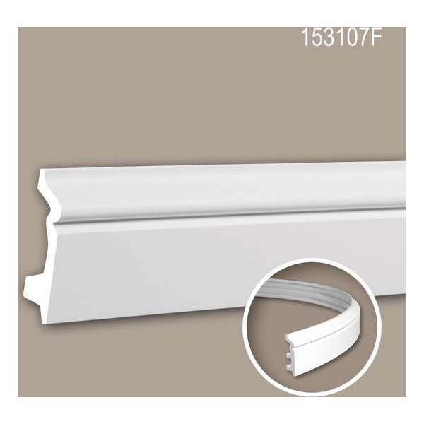 Plint 153107F Profhome Lijstwerk flexibele lijst Sierlijst tijdeloos klassieke stijl wit 2 m Plint 153107F Profhome Lijstwerk flexibele lijst Sierlijst tijdeloos klassieke stijl wit 2 m