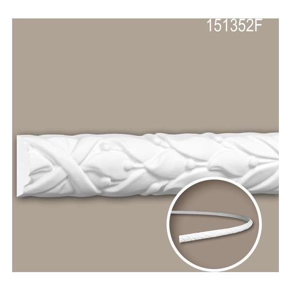 Wandlijst 151352F Profhome Lijstwerk flexibele lijst Sierlijst rococo barok stijl wit 2 m Wandlijst 151352F Profhome Lijstwerk flexibele lijst Sierlijst rococo barok stijl wit 2 m