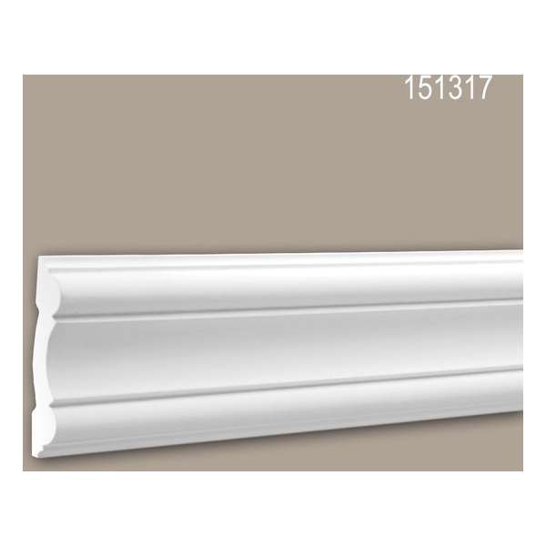 Wandlijst 151317 Profhome Lijstwerk Sierlijst neo-classicisme stijl wit 2 m Wandlijst 151317 Profhome Lijstwerk Sierlijst neo-classicisme stijl wit 2 m