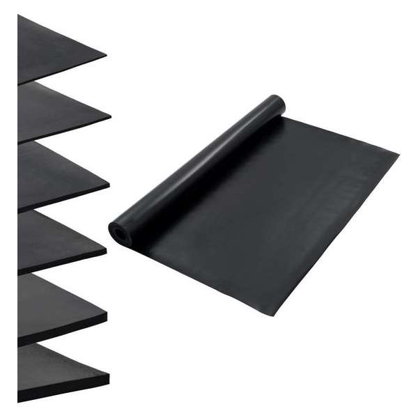 vidaXL Vloermat anti-slip 2 mm 1,2x5 m rubber glad vidaXL Vloermat anti-slip 2 mm 1,2x5 m rubber glad