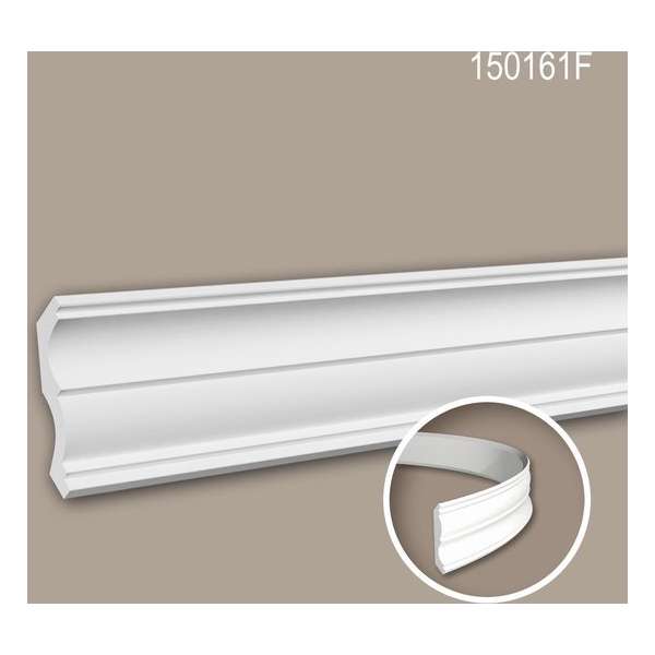 Kroonlijst 150161F Profhome Sierlijst flexibele lijst Lijstwerk neo-classicisme stijl wit 2 m Kroonlijst 150161F Profhome Sierlijst flexibele lijst Lijstwerk neo-classicisme stijl wit 2 m