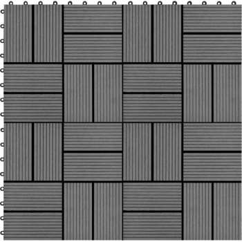 Terrastegels 30x30 cm 1 m² HKC grijs 11 st