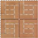 Terrastegels 30x30 cm 1 m² HKC teakkleur 11 st