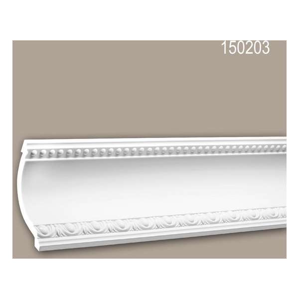 Kroonlijst 150203 Profhome Sierlijst Lijstwerk neo-empire stijl wit 2 m Kroonlijst 150203 Profhome Sierlijst Lijstwerk neo-empire stijl wit 2 m