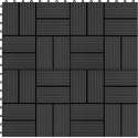 22 st Terrastegels 30x30 cm 2 m² HKC zwart