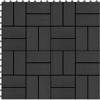 22 st Terrastegels 30x30 cm 2 m² HKC zwart