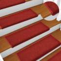 vidaXL Trapmatten 15 st 65x25 cm rood  VDXL_134572