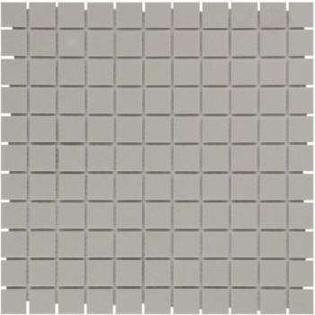 The Mosaic Factory London mozaïektegel 2.3x2.3x0.6cm wandtegel voor binnen en buiten vierkant porselein grijs ongeglazuurd