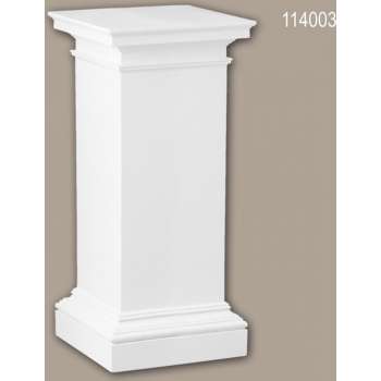 Volle zuilen sokkel 114003 Profhome Zuil Sierelement Dorische stijl wit