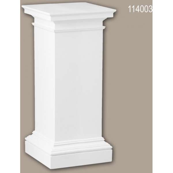 Volle zuilen sokkel 114003 Profhome Zuil Sierelement Dorische stijl wit Volle zuilen sokkel 114003 Profhome Zuil Sierelement Dorische stijl wit