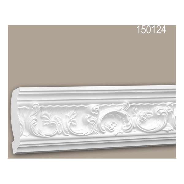 Kroonlijst 150124 Profhome Sierlijst Lijstwerk rococo barok stijl wit 2 m Kroonlijst 150124 Profhome Sierlijst Lijstwerk rococo barok stijl wit 2 m