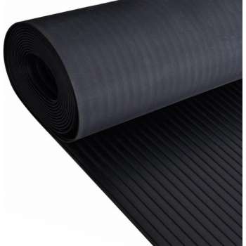vidaXL Vloermat anti-slip 3 mm 1.5x2 m rubber brede ribbel