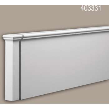 Eindelement Profhome 403331 Exterieur lijstwerk Sierelement Gevelelement modern design wit