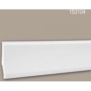 Plint 153104 Profhome Lijstwerk Sierlijst modern design wit 2 m