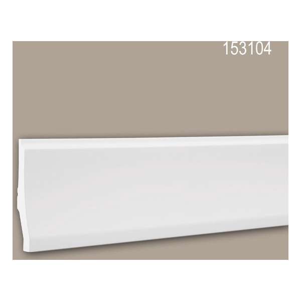 Plint 153104 Profhome Lijstwerk Sierlijst modern design wit 2 m