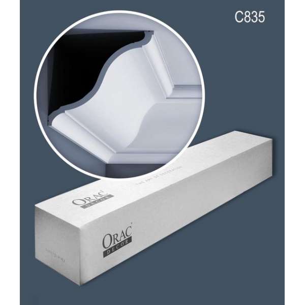 Orac Decor C835 XTERIO 1 doos 9 stukken Kroonlijst 18 m Orac Decor C835 XTERIO 1 doos 9 stukken Kroonlijst 18 m