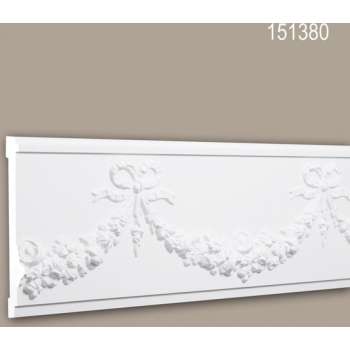 Wandlijst 151380 Profhome Lijstwerk Sierlijst Frieslijst neo-empire stijl wit 2 m