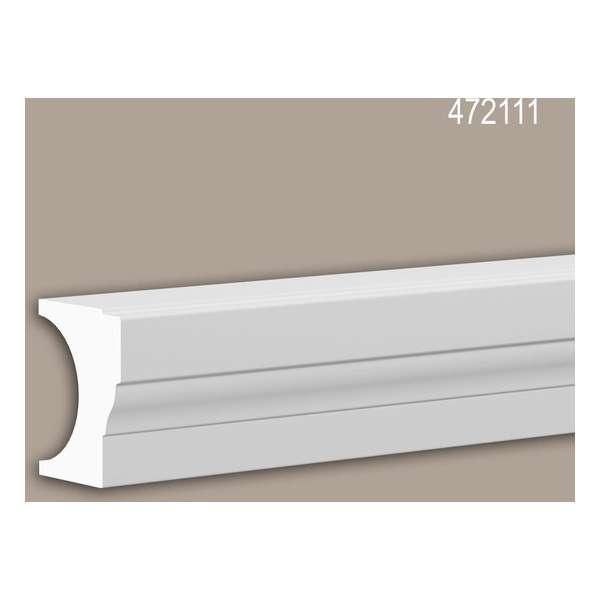Halve balustradehandleuning Profhome 472111 Exterieur lijstwerk Balustrade Gevelelement neo-classicisme stijl wit 3 m Halve balustradehandleuning Profhome 472111 Exterieur lijstwerk Balustrade Gevelelement neo-classicisme stijl wit 3 m
