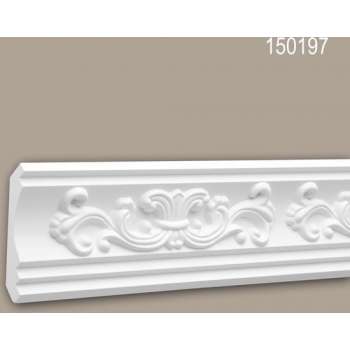 Kroonlijst 150197 Profhome Sierlijst Lijstwerk neo-renaissance stijl wit 2 m
