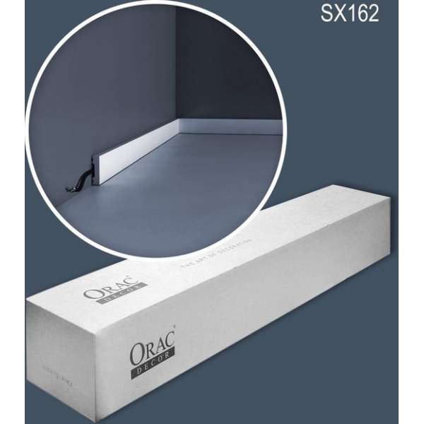 Orac Decor SX162-box-10 AXXENT SQUARE 1 doos 10 stukken Plint 20 m Orac Decor SX162-box-10 AXXENT SQUARE 1 doos 10 stukken Plint 20 m