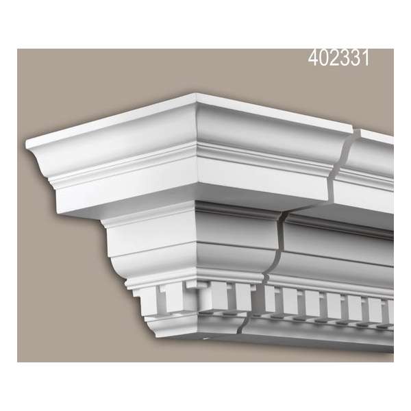 Eindelement Profhome 402331 Exterieur lijstwerk Sierelement Gevelelement tijdeloos klassieke stijl wit Eindelement Profhome 402331 Exterieur lijstwerk Sierelement Gevelelement tijdeloos klassieke stijl wit