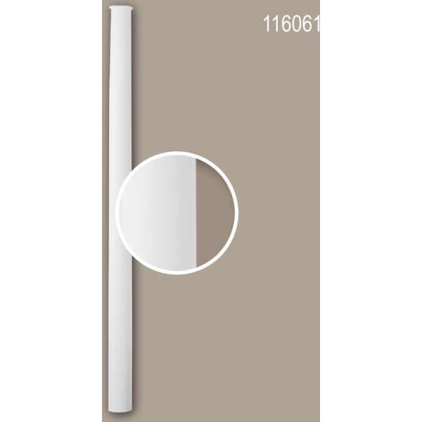 Halve zuilen schacht 116061 Profhome Zuil Sierelement neo-classicisme stijl wit Halve zuilen schacht 116061 Profhome Zuil Sierelement neo-classicisme stijl wit