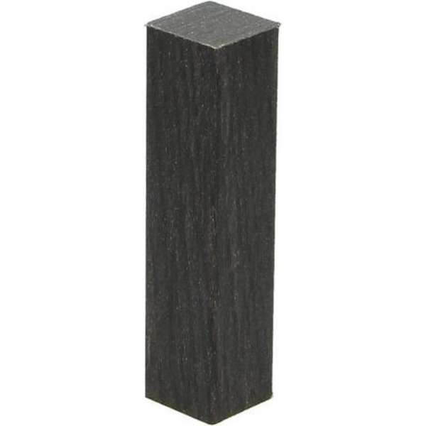 Hoek/eindstuk folie 4st. wenge zwart