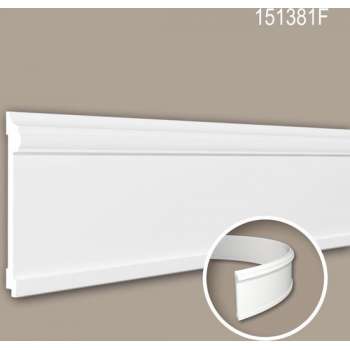 Wandlijst 151381F Profhome Lijstwerk flexibele lijst Sierlijst neo-classicisme stijl wit 2 m
