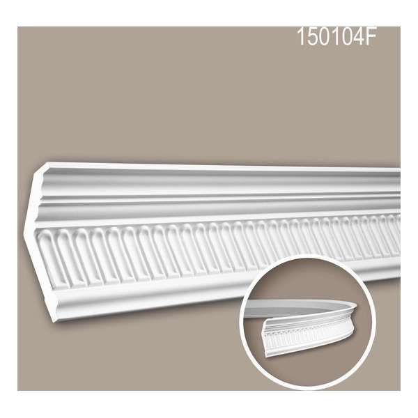 Kroonlijst 150104F Profhome Sierlijst flexibele lijst Lijstwerk neo-classicisme stijl wit 2 m Kroonlijst 150104F Profhome Sierlijst flexibele lijst Lijstwerk neo-classicisme stijl wit 2 m