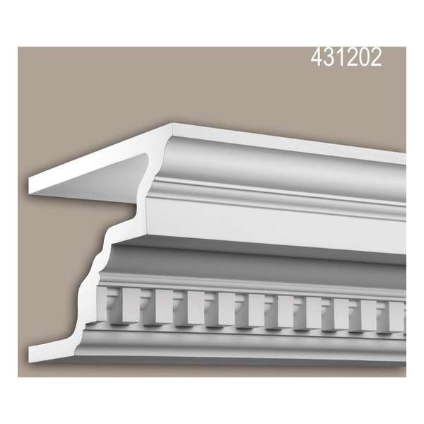 Kroonlijst Profhome 431202 Gevel profiel Sierlijst Lijstwerk tijdeloos klassieke stijl wit 2 m Kroonlijst Profhome 431202 Gevel profiel Sierlijst Lijstwerk tijdeloos klassieke stijl wit 2 m