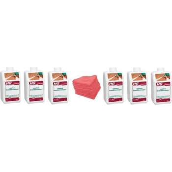 HG parket krachtreiniger (HG product 55) Doos 6 Stuks + 10 Microvezeldoeken