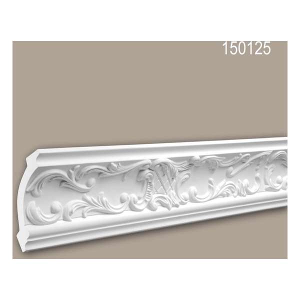 Kroonlijst 150125 Profhome Sierlijst Lijstwerk rococo barok stijl wit 2 m Kroonlijst 150125 Profhome Sierlijst Lijstwerk rococo barok stijl wit 2 m