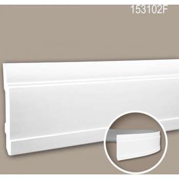Plint 153102F Profhome Lijstwerk flexibele lijst Sierlijst neo-classicisme stijl wit 2 m