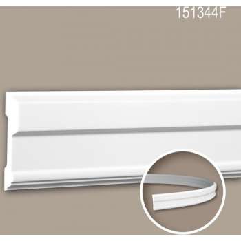 Wandlijst 151344F Profhome Lijstwerk flexibele lijst Sierlijst neo-classicisme stijl wit 2 m