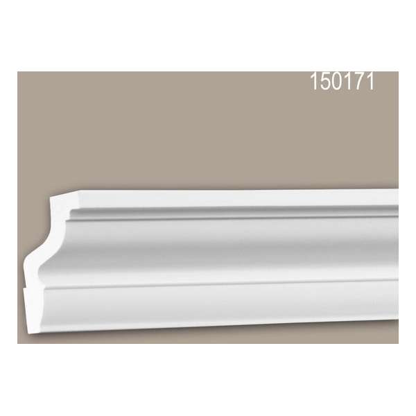 Kroonlijst 150171 Profhome Sierlijst Lijstwerk neo-classicisme stijl wit 2 m Kroonlijst 150171 Profhome Sierlijst Lijstwerk neo-classicisme stijl wit 2 m