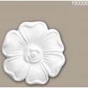 Decorative element 160006 Profhome Rozet tijdeloos klassieke stijl wit Ø 6 cm