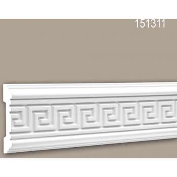 Wandlijst 151311 Profhome Lijstwerk Sierlijst tijdeloos klassieke stijl wit 2 m